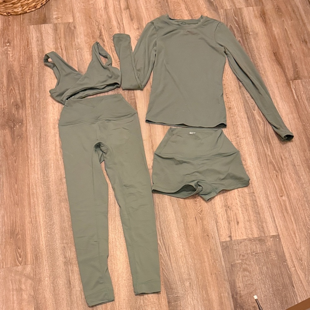 SET Active Sage Green Workout Sets